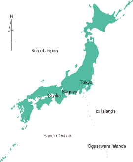 Map of Japan