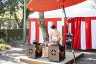 Photo of outdoor tea ceremony