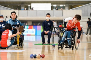 도쿄도가 공동 주최하는 ‘BOCCIA 도쿄 컵 2022 supported by 간포 생명보험’의 상황 사진3