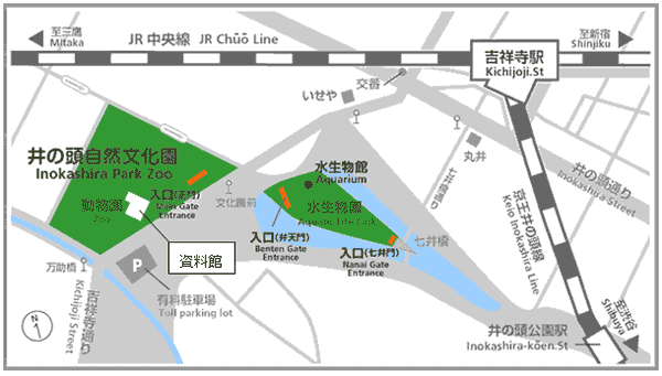 会場への地図