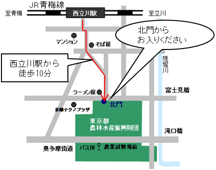 会場までの地図