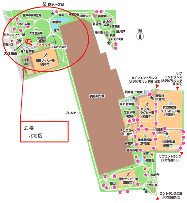 園内の地図