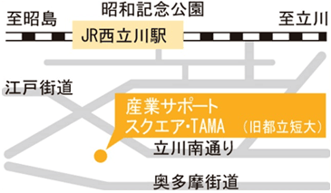 多摩会場への地図