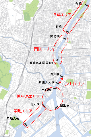 対象エリアの地図