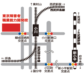 新校舎への地図