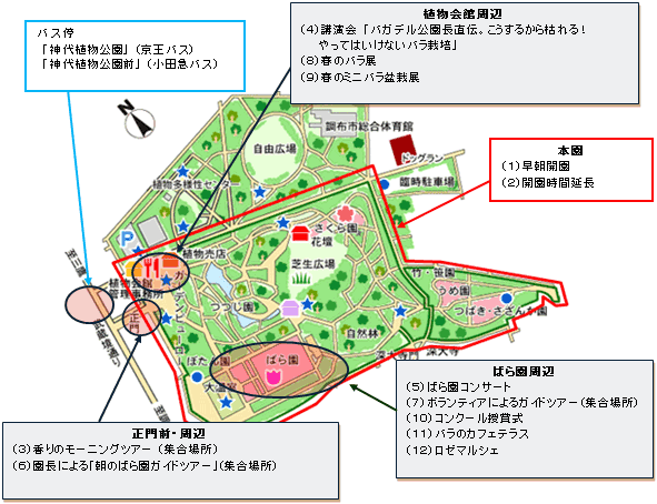 園内の地図