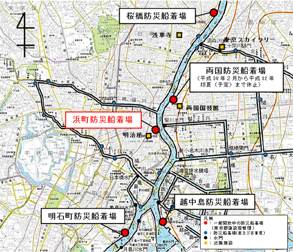 船着場の地図