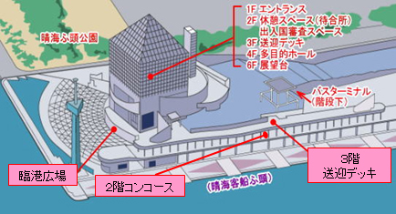 晴海客船ターミナルの地図