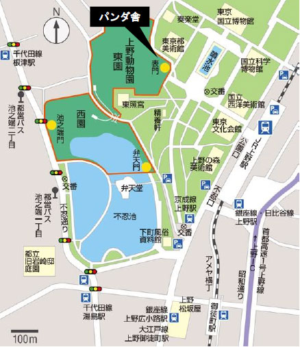 公園周辺の地図