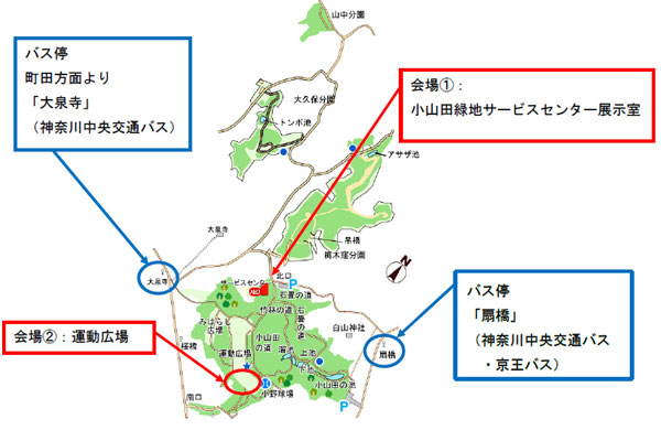 園内の地図