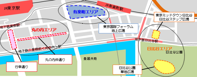 会場への地図