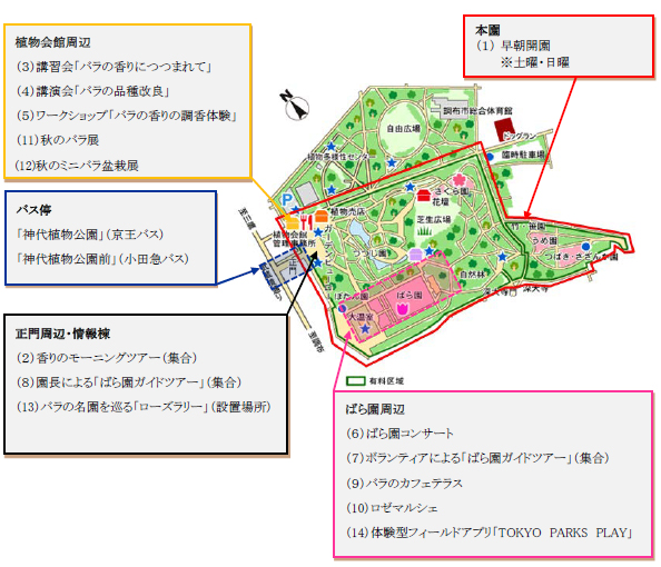 園内の地図