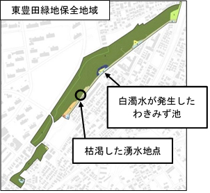 発生場所の地図