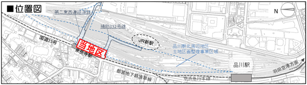 再開発地区の配置図