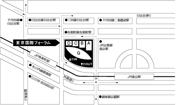 会場周辺の地図