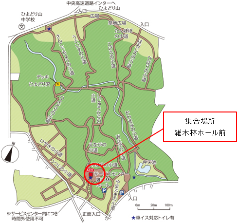 集合場所の地図