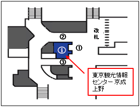 駅構内の地図