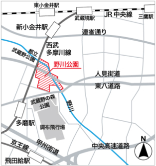 公園への地図