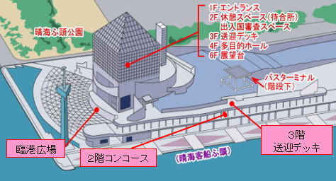 ターミナルの案内図