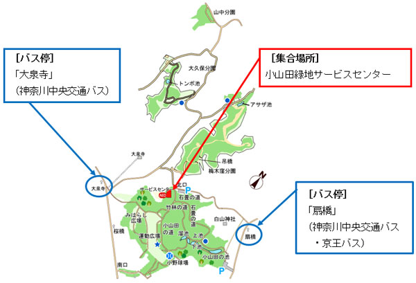 園内の地図