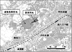 事業用地の位置図