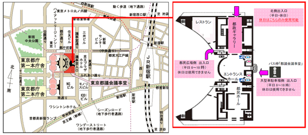 会場の地図