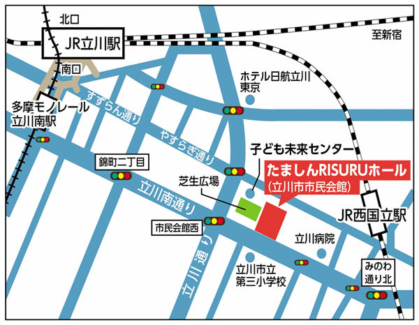 会場までの地図