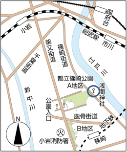 公園への地図