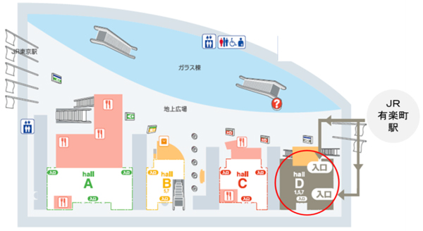 会場の地図