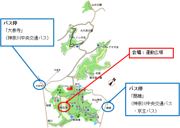 園内の地図