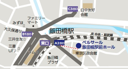 会場への地図