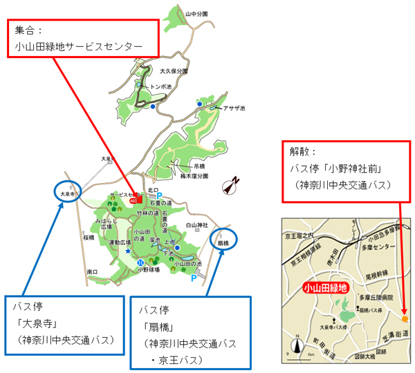 園内の地図