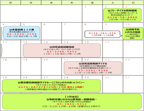 相談のスケジュールの画像