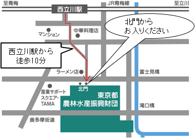 会場への地図