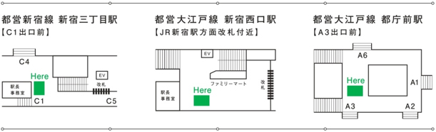 販売場所の地図