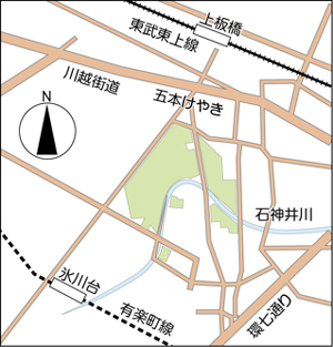 公園までの地図