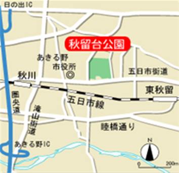 公園までの地図