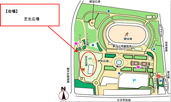 公園内の地図