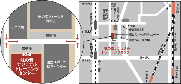 会場までの地図