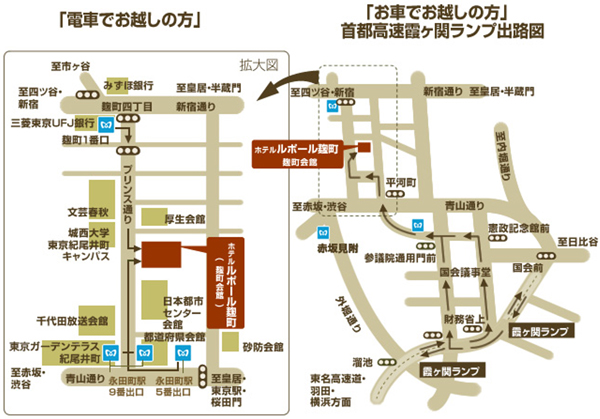 交通案内の地図