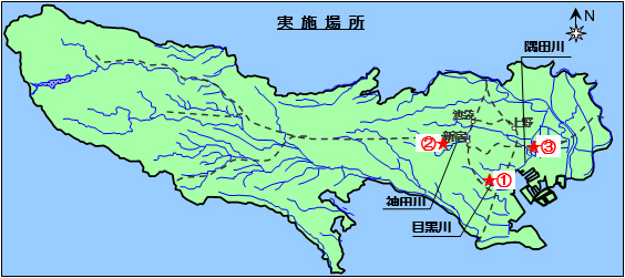 実施場所の地図