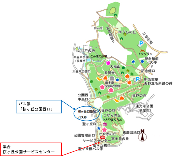 園内の地図