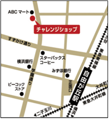 駅から出店場所への地図