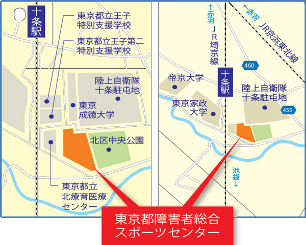 会場までの地図