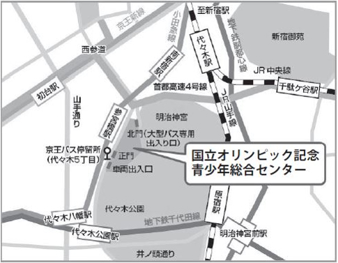 会場への地図