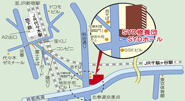 会場周辺の地図