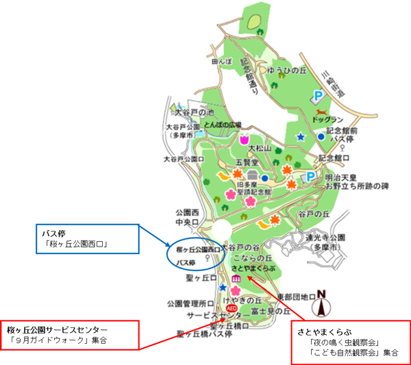 園内の地図