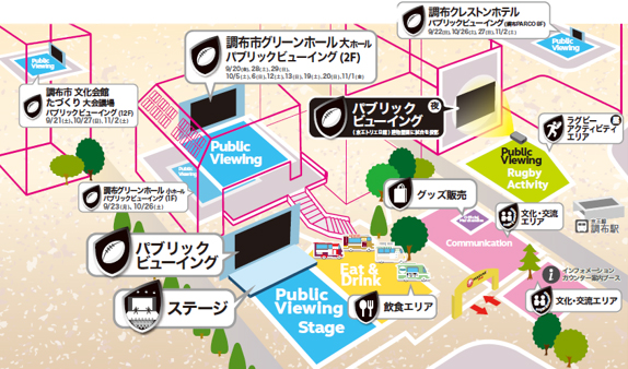 調布駅前広場会場イメージ画像