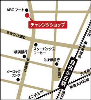 駅から出店場所までの地図2