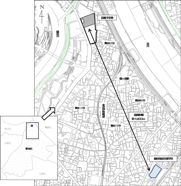 設置予定地の地図